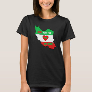 Toename met de vrouwen van Iran Freedom vlag meisj T-shirt