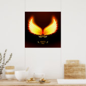 Toenemende brand - Phoenix Wings Poster (Keuken)