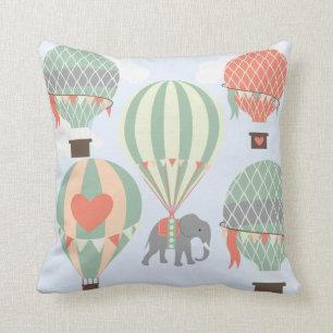 Toenemende luchtballonnetjes met luchtlephant kussen