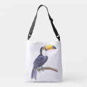 Toerasbare tropische vogel crossbody tas (Achterkant)