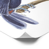 Toerasbare tropische vogel poster (Hoek)