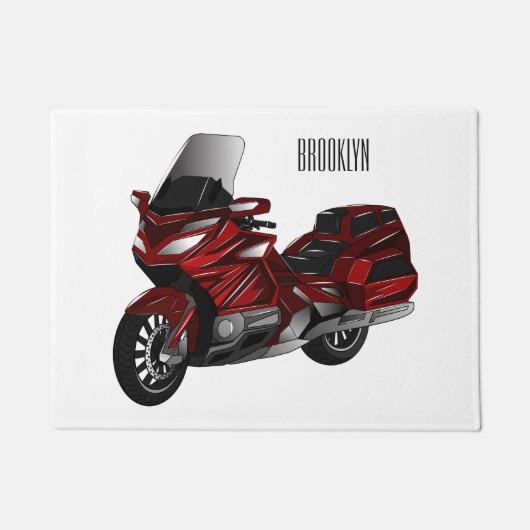 Toerental cartoon deurmat (Voorkant)