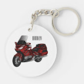 Toerental cartoon sleutelhanger (Achterkant)