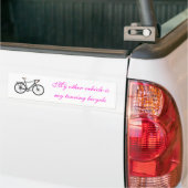Toerfiets Bumpersticker (Op Truck)