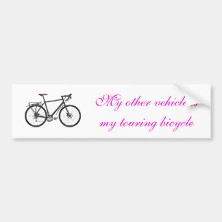 Toerfiets Bumpersticker
