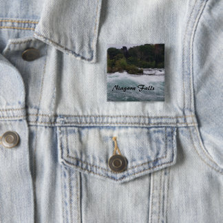 Toerisme bij Niagara Falls Vierkante Button 5,1 Cm
