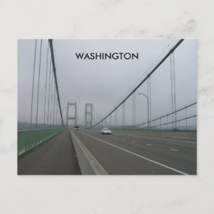 Toerisme en toerisme in Washington Vintage Briefkaart