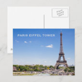  toerisme in Parijs Briefkaart (Voorkant / Achterkant)