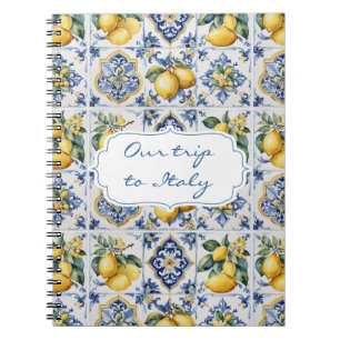 Toerisme Italië Amalfi Tegels Notitieboek
