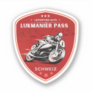 Toerisme van de zwitserse motorfiets Luk? Sticker