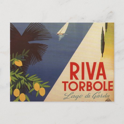 Toerisme van het  meer van Garda Riva Torbole Ital Briefkaart (Voorkant)