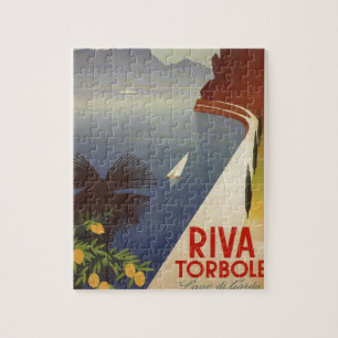 Toerisme van het  meer van Garda Riva Torbole Ital Legpuzzel