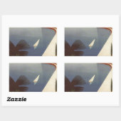 Toerisme van het  meer van Garda Riva Torbole Ital Rechthoekige Sticker (Vel)