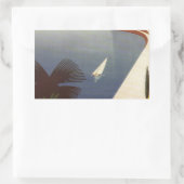 Toerisme van het  meer van Garda Riva Torbole Ital Rechthoekige Sticker (Tas)