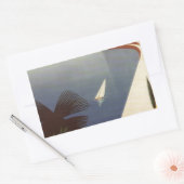 Toerisme van het  meer van Garda Riva Torbole Ital Rechthoekige Sticker (Envelop)