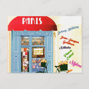 Toerisme voor reizen in Parijs Briefkaart