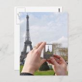 Toerist in Parijs Briefkaart (Voorkant / Achterkant)