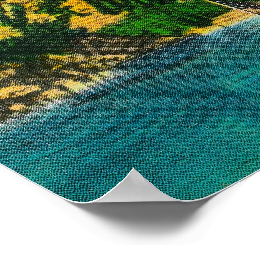 Toerist Steamer op het Diablo-meer, Skagit Poster (Hoek)