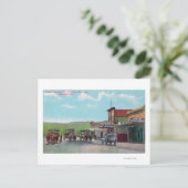 Toeristen die vertrekken voor Tijuana Scene Briefkaart (Staand voorkant)