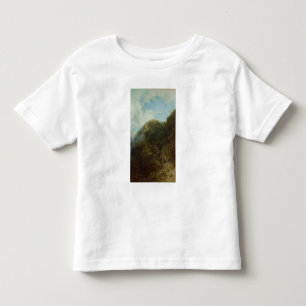 Toeristen in de bergen kinder shirts