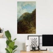 Toeristen in de bergen poster (Thuiskantoor)