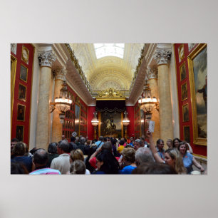 Toeristen in de Hermitage, Sint-Petersburg Poster
