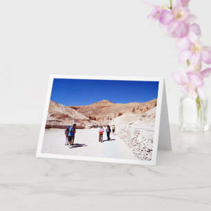 Toeristen in de Vallei der Koningen, Luxor, Egypte Kaart