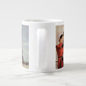 toeristen op vakantie in Eiffeltoren Jumbo Mok (Achterkant)