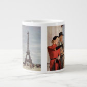 toeristen op vakantie in Eiffeltoren Jumbo Mok (Voorkant)