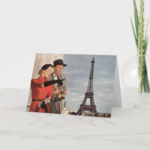  toeristen op vakantie in Eiffeltoren Kaart