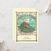  toeristengids voor penzance-reizen kaart (Voorkant / Achterkant in situ)