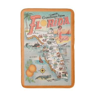  toeristenkaart van Florida Badmat