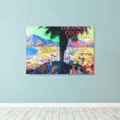 Toeristisch Poster # 1 Canvas Afdruk (Insitu (Houten vloer))