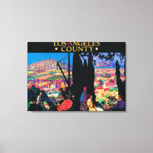Toeristisch Poster # 2 Canvas Afdruk