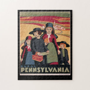  toeristische attracties in Pennsylvania Amish Legpuzzel