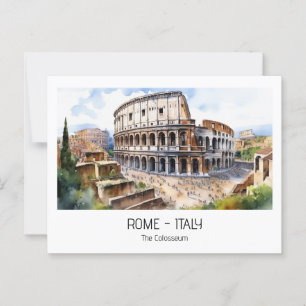 Toeristische bezienswaardigheden Rome waterverf Co Briefkaart