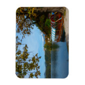 Toeristische boten in het meer van Bled in de herf Magneet (Verticaal)