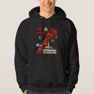 Toeristische kaart van Marokko  Belangrijkste sted Hoodie