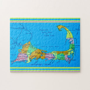 Toeristische kaart van Old Cape Cod Legpuzzel