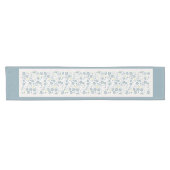 Toermalijn Plumbago Bloemen Korte Tafelloper (Horizontaal)