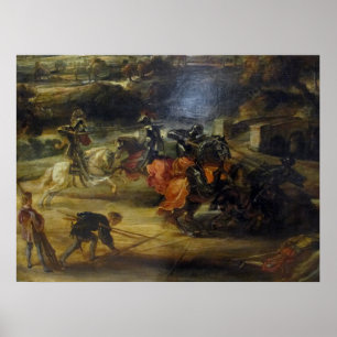 Toernooi bij de grachten van het Château de Steen Poster