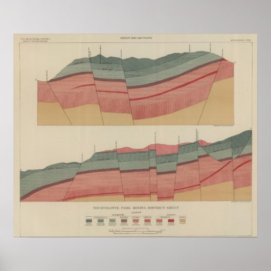 Toertelotte Park Mining District Sheet Poster (Voorkant)