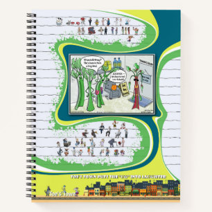 Toe's Town-strip   Spiral Notebook Notitieboek