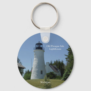 Toeslagketen van de oude Presque Isle Lighthouse Sleutelhanger