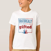 Toespraak en debat Oratorisch geschilderd T-shirt (Voorkant)