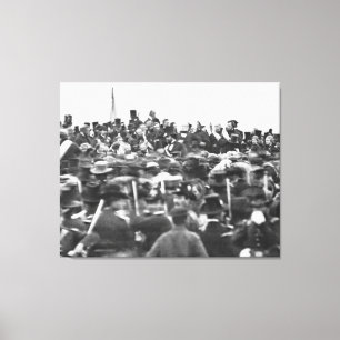 Toespraak van Abraham Lincoln in Gettysburg: Einde Canvas Afdruk