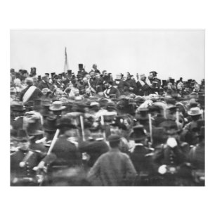 Toespraak van Abraham Lincoln in Gettysburg: Einde Foto Afdruk