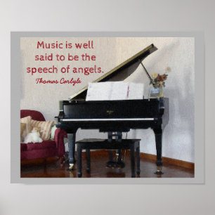 Toespraak van Angels - Citaat Thomas Carlyle - pri Poster