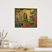 Toespraak van de Magi, detail van een predella rui Poster (Keuken)