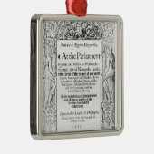 Toespraak van het parlement metalen ornament (Rechts)